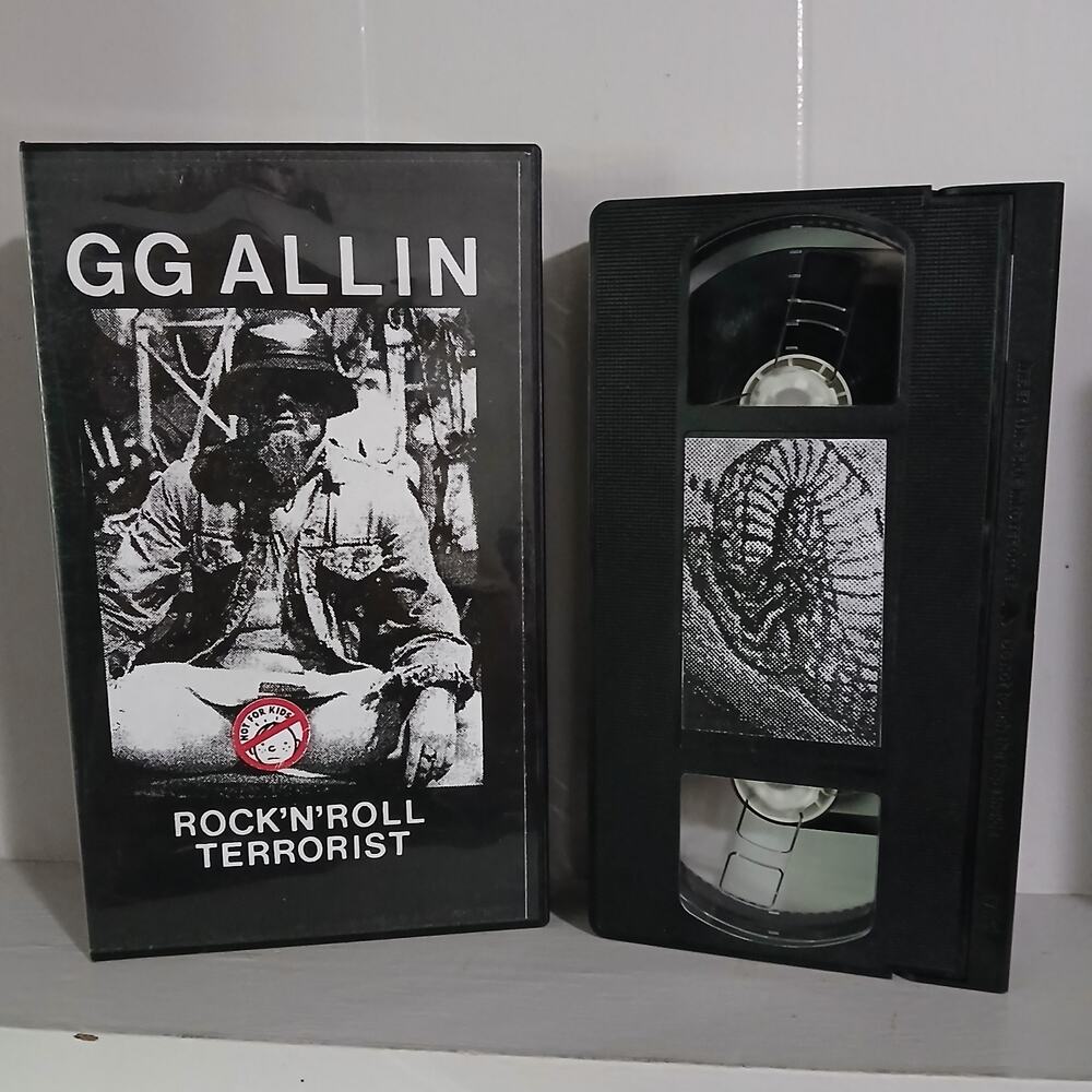 GG Allin Rock N Roll Terrorist VHS Punk Rock Video Compilation